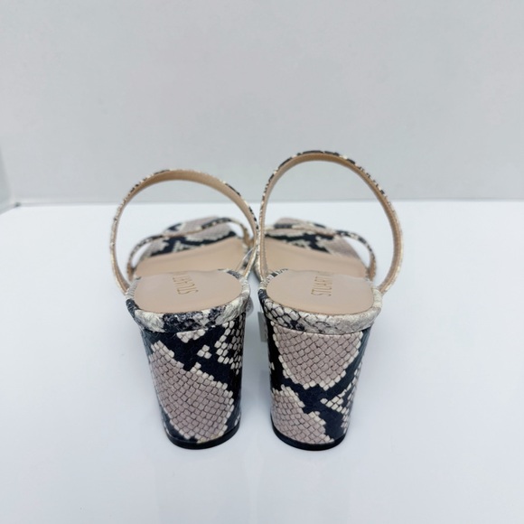 Stuart Weitzman - Aleena 75 Block Python Heels - Picture 3 of 4